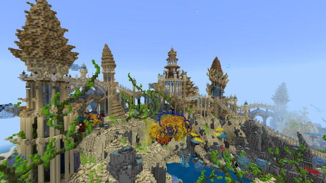 Screenshot of the Minecraft Bedrock Marketplace product Shell Kingdom created by BLOCKLAB Studios.