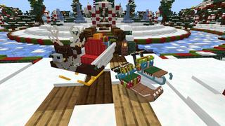 Screenshot of the Minecraft Bedrock Marketplace product Sleds created by BLOCKLAB Studios.