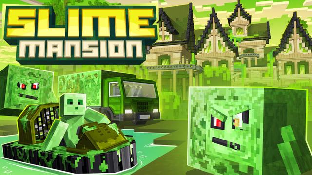 Thumbnail of the Minecraft Bedrock Marketplace product Slime Mansion created by BLOCKLAB Studios.