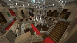 Screenshot of the Minecraft Bedrock Marketplace product Snowy Hill Castle created by BLOCKLAB Studios.