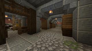 Screenshot of the Minecraft Bedrock Marketplace product Snowy Hill Castle created by BLOCKLAB Studios.