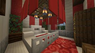 Screenshot of the Minecraft Bedrock Marketplace product Snowy Hill Castle created by BLOCKLAB Studios.