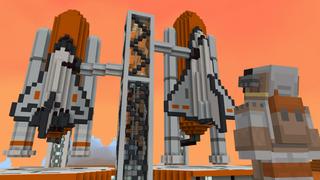 Screenshot of the Minecraft Bedrock Marketplace product Space Race - Mars created by BLOCKLAB Studios.