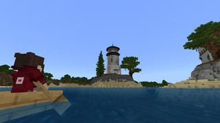 Screenshot of the Minecraft Bedrock Marketplace product Stonecliff Manor created by BLOCKLAB Studios.