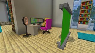 Screenshot of the Minecraft Bedrock Marketplace product Streamer Life created by BLOCKLAB Studios.