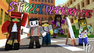 Thumbnail of the Minecraft Bedrock Marketplace product Street Performers HD created by BLOCKLAB Studios.