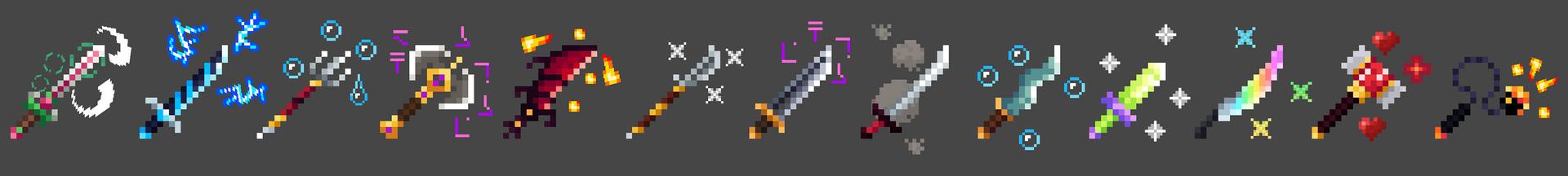 Panorama of the Minecraft Bedrock Marketplace product Stronger Weapons created by BLOCKLAB Studios.