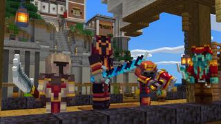 Screenshot of the Minecraft Bedrock Marketplace product Stronger Weapons created by BLOCKLAB Studios.