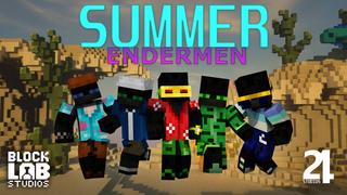 Thumbnail of the Minecraft Bedrock Marketplace product Summer Endermen created by BLOCKLAB Studios.