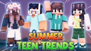 Thumbnail of the Minecraft Bedrock Marketplace product Summer Teen Trends created by BLOCKLAB Studios.