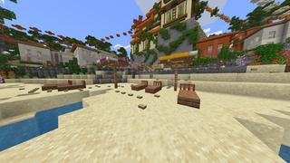Screenshot of the Minecraft Bedrock Marketplace product Sunset Villa created by BLOCKLAB Studios.