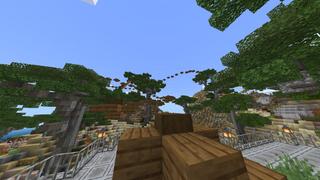 Screenshot of the Minecraft Bedrock Marketplace product Sunset Villa created by BLOCKLAB Studios.