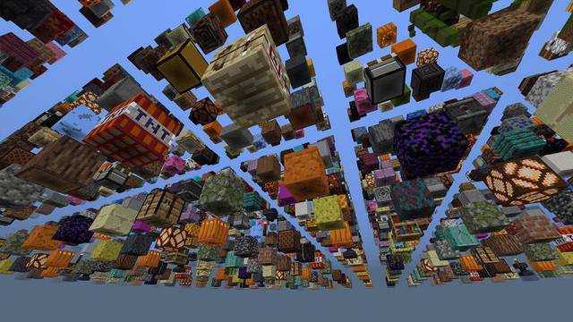 Screenshot of the Minecraft Bedrock Marketplace product Supersized Skygrid created by BLOCKLAB Studios.