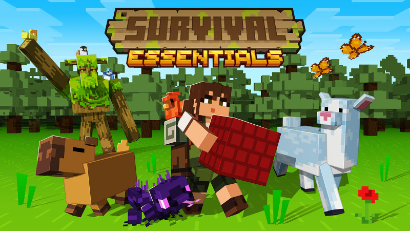 Thumbnail of the Minecraft Bedrock Marketplace product SURVIVAL ESSENTIALS created by BLOCKLAB Studios.