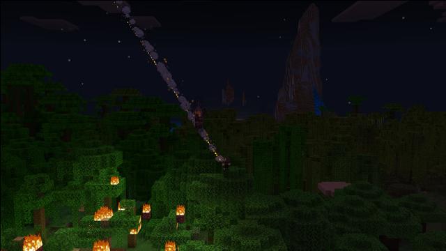 Screenshot of the Minecraft Bedrock Marketplace product Survive the Night Add-On created by BLOCKLAB Studios.