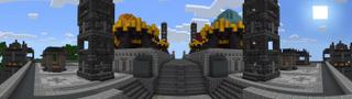 Panorama of the Minecraft Bedrock Marketplace product Temple of Luna created by BLOCKLAB Studios.