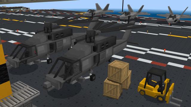 Screenshot of the Minecraft Bedrock Marketplace product The Aircraft Carrier created by BLOCKLAB Studios.