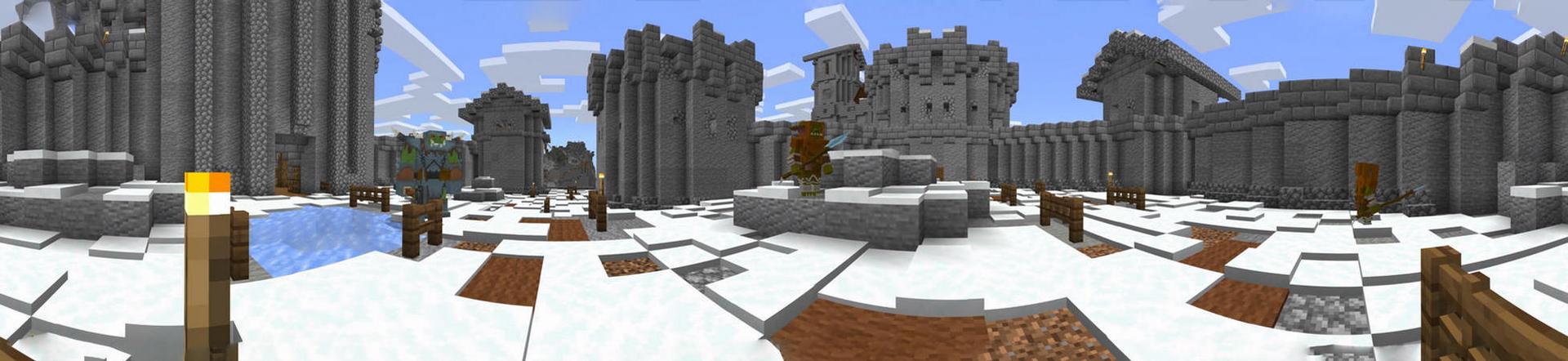 Panorama of the Minecraft Bedrock Marketplace product The Ancient Feud created by BLOCKLAB Studios.
