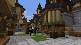 Screenshot of the Minecraft Bedrock Marketplace product The Birch Persia Villa created by BLOCKLAB Studios.