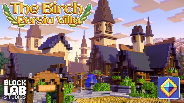 Thumbnail of the Minecraft Bedrock Marketplace product The Birch Persia Villa created by BLOCKLAB Studios.