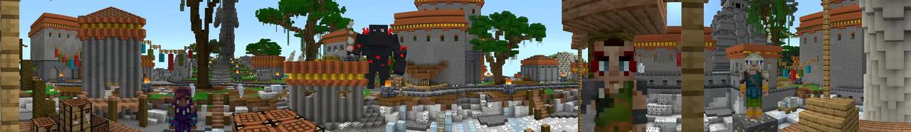 Panorama of the Minecraft Bedrock Marketplace product The Curse of Titan Peaks created by BLOCKLAB Studios.