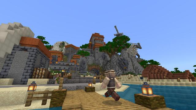 Screenshot of the Minecraft Bedrock Marketplace product The Curse of Titan Peaks created by BLOCKLAB Studios.