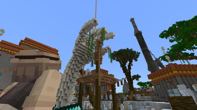 Screenshot of the Minecraft Bedrock Marketplace product The Curse of Titan Peaks created by BLOCKLAB Studios.