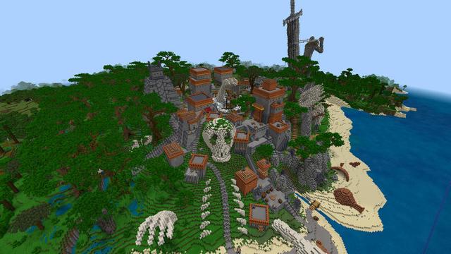 Screenshot of the Minecraft Bedrock Marketplace product The Curse of Titan Peaks created by BLOCKLAB Studios.