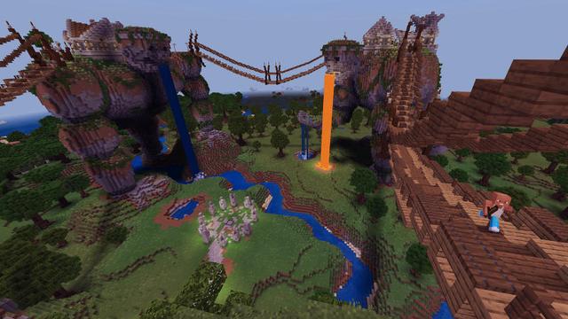 Screenshot of the Minecraft Bedrock Marketplace product Titan Town created by BLOCKLAB Studios.