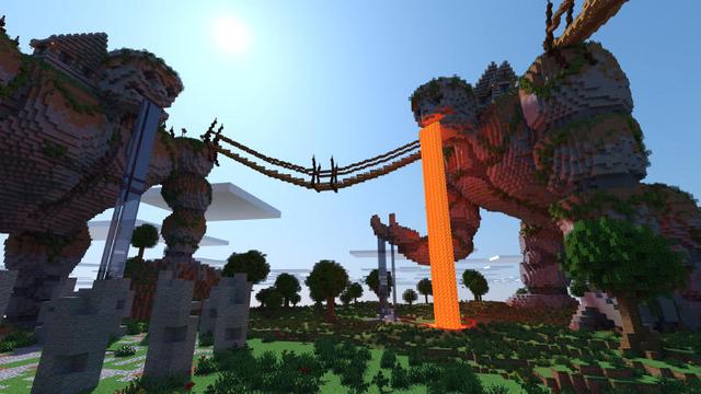 Thumbnail of the Minecraft Bedrock Marketplace product Titan Town created by BLOCKLAB Studios.