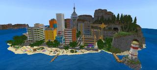 Panorama of the Minecraft Bedrock Marketplace product TNT Cannons created by BLOCKLAB Studios.
