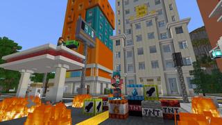 Screenshot of the Minecraft Bedrock Marketplace product TNT Cannons created by BLOCKLAB Studios.