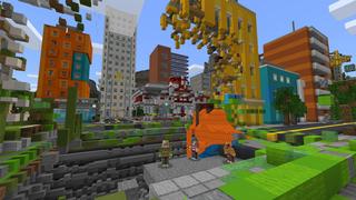 Screenshot of the Minecraft Bedrock Marketplace product TNT Cannons created by BLOCKLAB Studios.