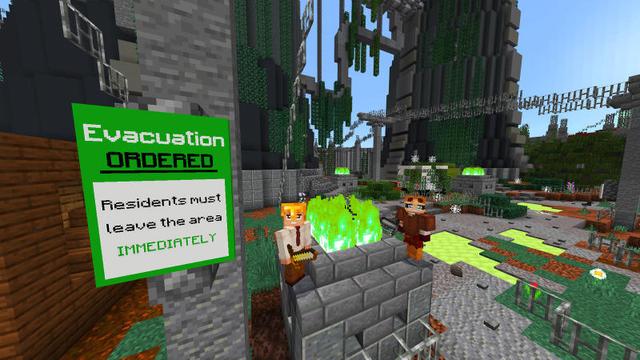 Screenshot of the Minecraft Bedrock Marketplace product Toxic Tides created by BLOCKLAB Studios.