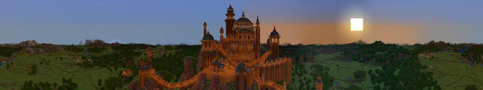 Panorama of the Minecraft Bedrock Marketplace product Treasure Palace created by BLOCKLAB Studios.