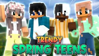 Thumbnail of the Minecraft Bedrock Marketplace product Trendy Spring Teens created by BLOCKLAB Studios.