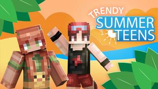 Thumbnail of the Minecraft Bedrock Marketplace product Trendy Summer Teens created by BLOCKLAB Studios.