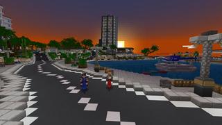 Screenshot of the Minecraft Bedrock Marketplace product Tropical Time created by BLOCKLAB Studios.