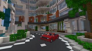 Screenshot of the Minecraft Bedrock Marketplace product Tropical Time created by BLOCKLAB Studios.