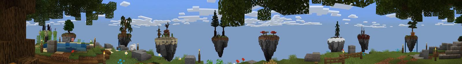 Panorama of the Minecraft Bedrock Marketplace product Ultimate Sky Survival created by BLOCKLAB Studios.
