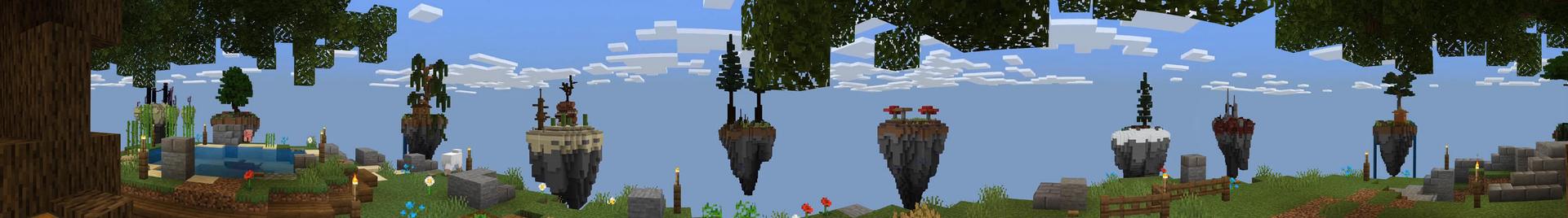 Panorama of the Minecraft Bedrock Marketplace product Ultimate Sky Survival created by BLOCKLAB Studios.