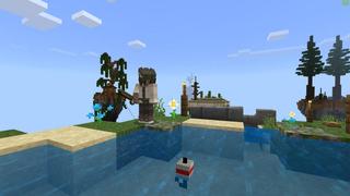 Screenshot of the Minecraft Bedrock Marketplace product Ultimate Sky Survival created by BLOCKLAB Studios.