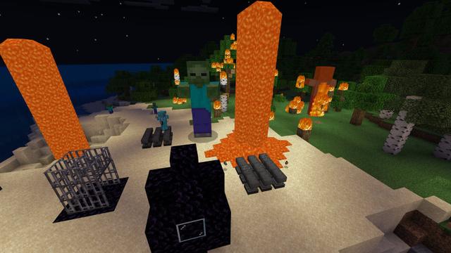Screenshot of the Minecraft Bedrock Marketplace product Unlucky Block created by BLOCKLAB Studios.