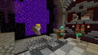 Screenshot of the Minecraft Bedrock Marketplace product Volcano Secret Base created by BLOCKLAB Studios.