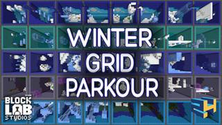 Thumbnail of the Minecraft Bedrock Marketplace product Winter Grid Parkour created by BLOCKLAB Studios.