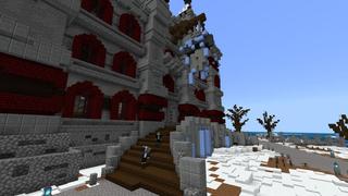 Screenshot of the Minecraft Bedrock Marketplace product Winter Horror Mansion created by BLOCKLAB Studios.
