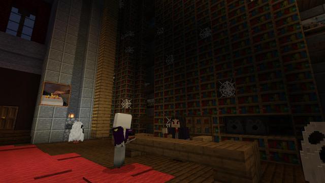 Screenshot of the Minecraft Bedrock Marketplace product Winter Horror Mansion created by BLOCKLAB Studios.