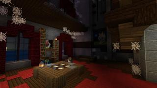 Screenshot of the Minecraft Bedrock Marketplace product Winter Horror Mansion created by BLOCKLAB Studios.