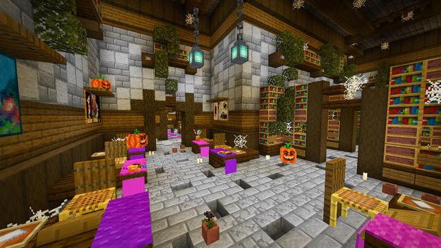Screenshot of the Minecraft Bedrock Marketplace product Witch House created by BLOCKLAB Studios.