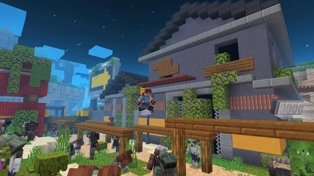 Screenshot of the Minecraft Bedrock Marketplace product Zombie Apocalypse Parkour created by BLOCKLAB Studios.